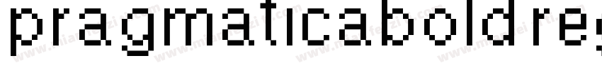 pragmaticabold reg字体转换